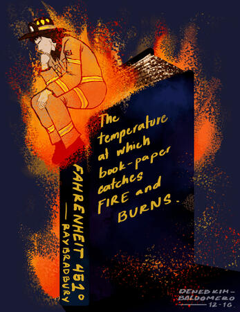 Farenheit 451; Book Poster