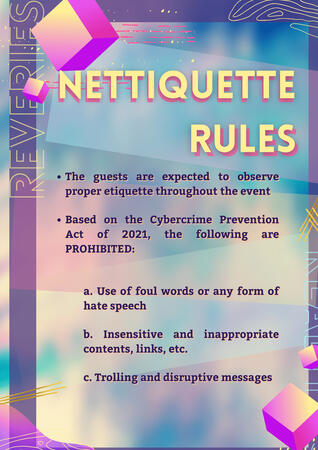 Reveries and Realities Art Exhibit Extended Nettiquette Rules